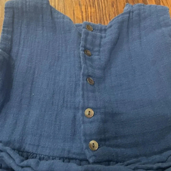 Roller Rabbit Blue Embroidered Muslin Shift Dress, Size 4, Toddler Girl - Picture 6 of 6